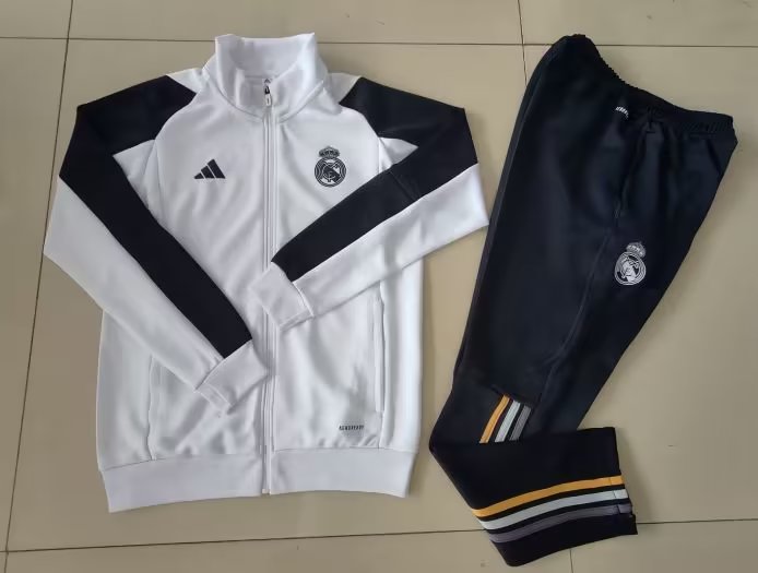 AAA Quality Real Madrid 23/24 Tracksuit - White/Navy Blue